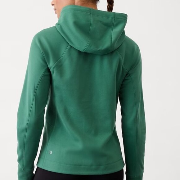 ATHLETA Unstoppable Fleece Full Zip Jacket Size Medium Trillium Green NWT 818765 - Picture 2 of 16
